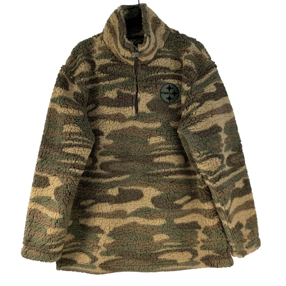 Boxcraft Men's Sherpa Pittsburgh Pullover Jacket Size Medium